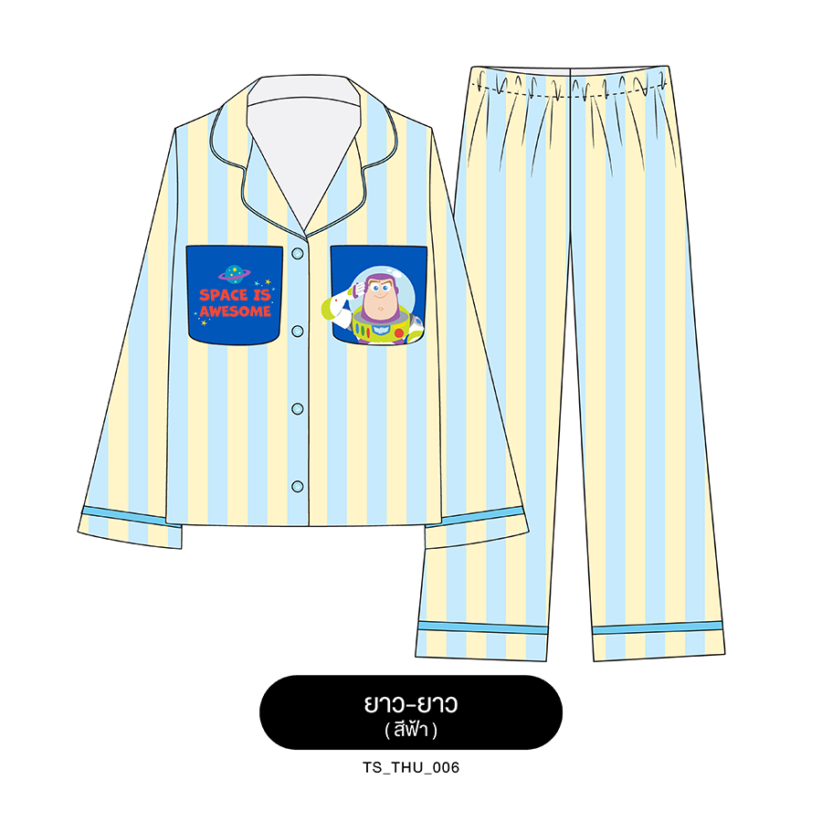 [Pre order](SET C) ชุดนอน Pajara Pajamas (Neo Lite) รหัส TS-THU-006 +สครั้นซี่+กล่องลิขสิทธิ์