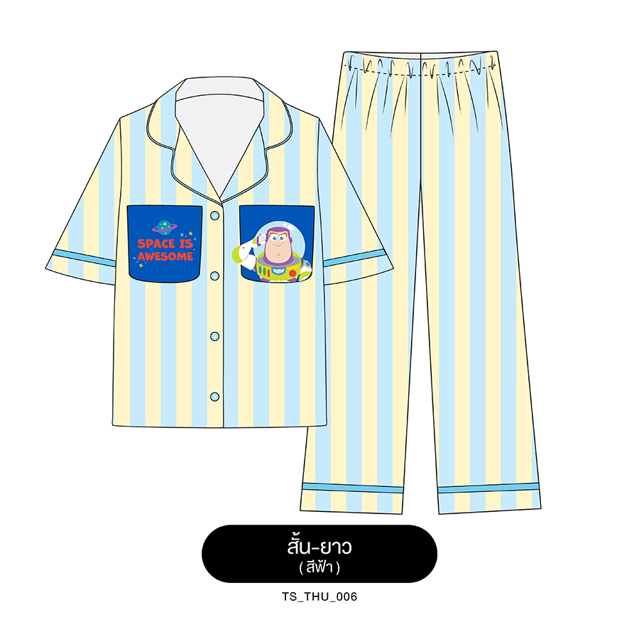 [Pre order](SET C) ชุดนอน Pajara Pajamas (Neo Lite) รหัส TS-THU-006 +สครั้นซี่+กล่องลิขสิทธิ์